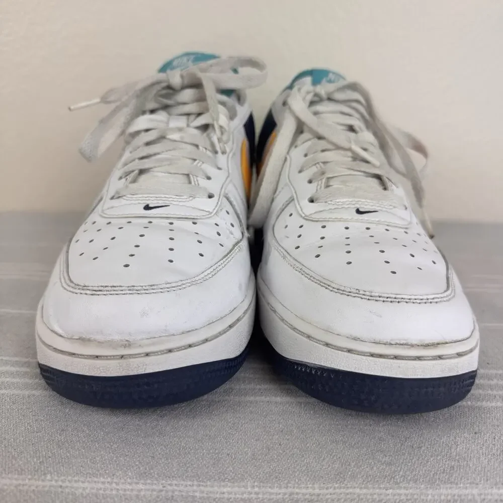 Nike Air Force 1 Low ‘07 90s Leather Athletic Sneakers Neon Pack White Multi 9.5